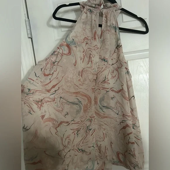 Torrid Marble Print Halter Top size 2 - Picture 2 of 6